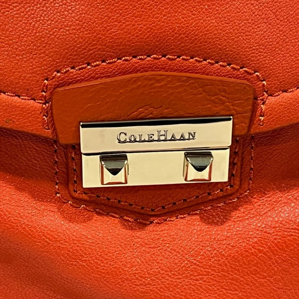 Cole‎ Haan Zoe Pebbled Leather Satchel/Shoulder Bag EUC